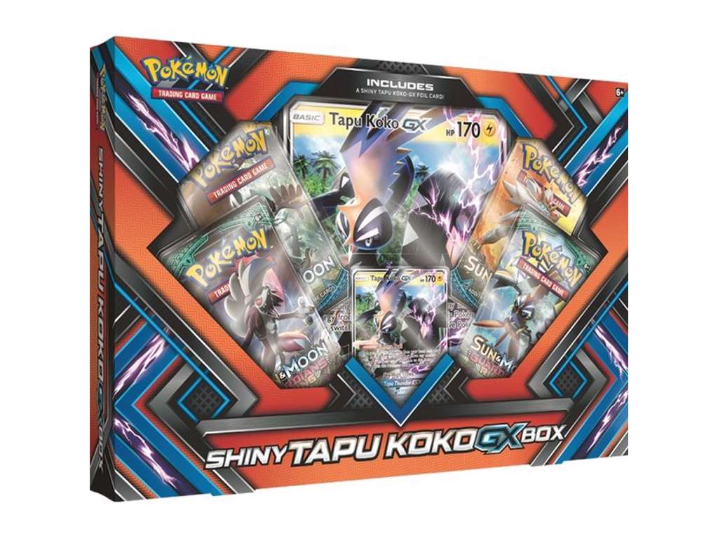Pokémon Shiny Tapu Koko GX box