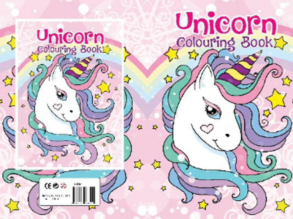 Malebog A4 enhjørning 16 sider