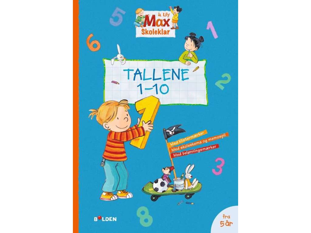 Max skoleklar: Tallene 1-10 - opgavebog
