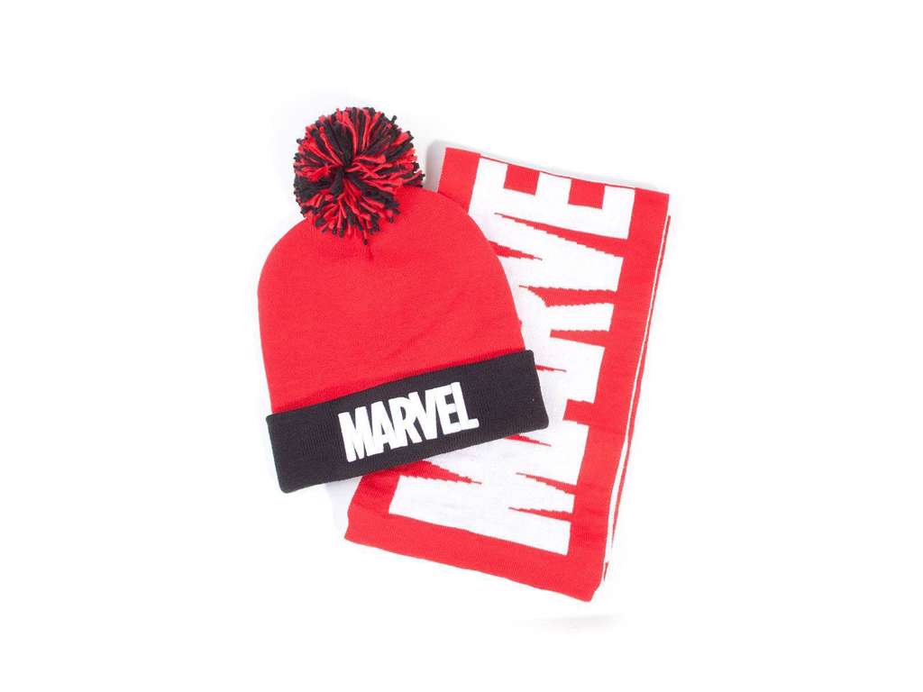 Marvel beanie og halstørklæde
