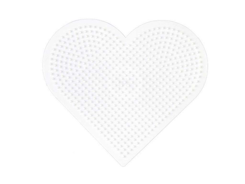 Hama Midi stor hjerteformet perleplade - 233