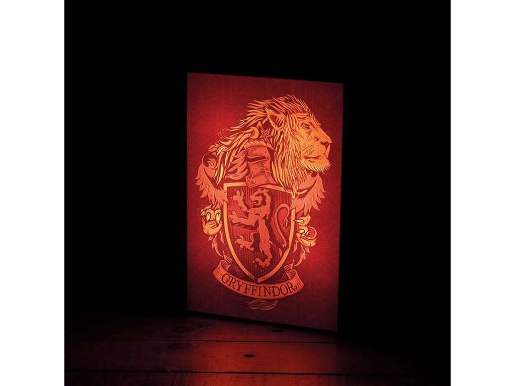 Lysende plakat med Gryffindor fra Harry Potter