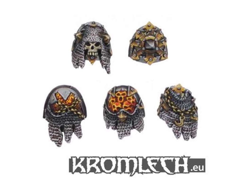 Chaos Shoulder Pads (10) til rolelspilsfigurer fra Kromlech