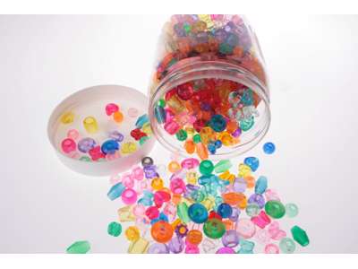 Perlemix transparent i bøtte 200gram