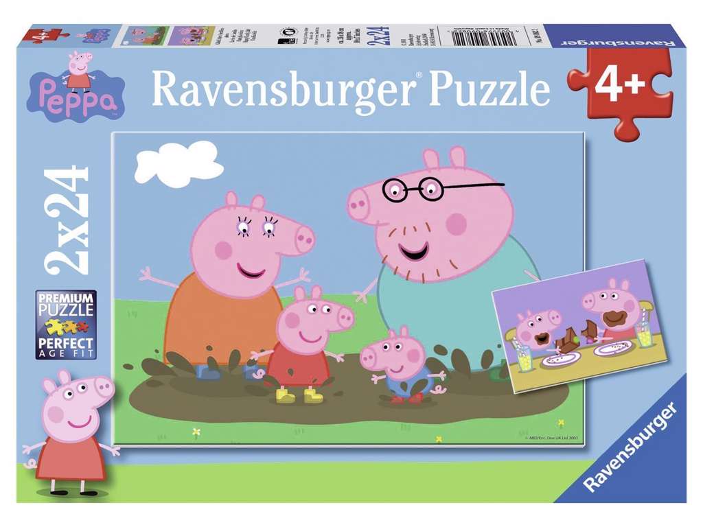 Gurli Gris puslespil med 2x24 brikker