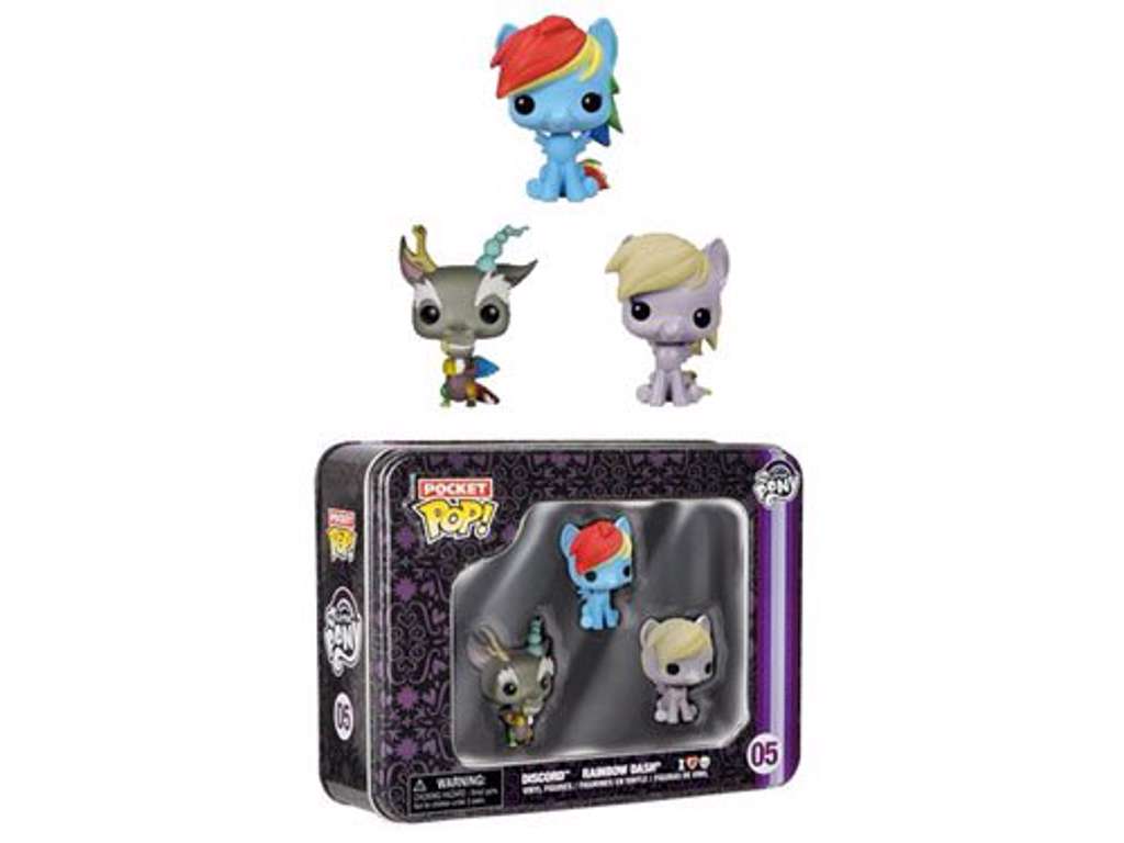 My Little Pony Pocket POP! Tins Figure 3-pak på 4 cm