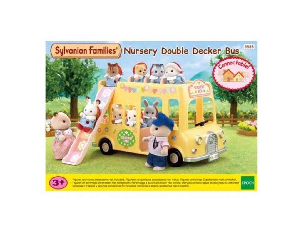 Børnehavens dobbeltdækkerbus fra Sylvanian Families