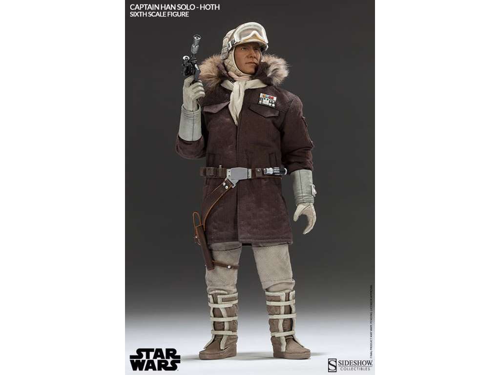 Star Wars action figur 1/6 Captain Han Solo Hoth 30 cm fra Hot Toys