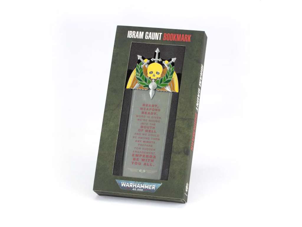 Warhammer 40,000 bogmærke med Ibram Gaunt
