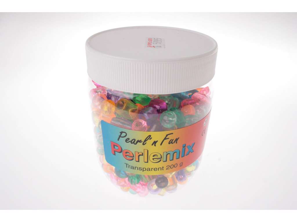 Perlemix transparent i bøtte 200gram