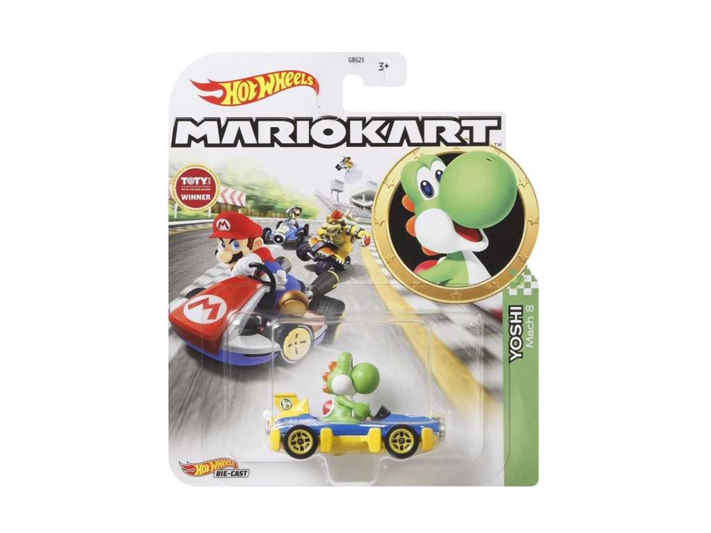 Mariokart Hot Wheels bil med Yoshi fra Super Mario