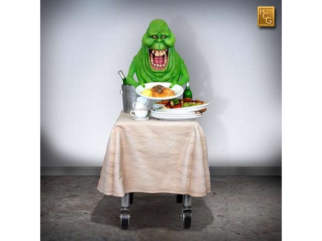 Ghostbusters statue af 1/4 Slimer på 60 cm