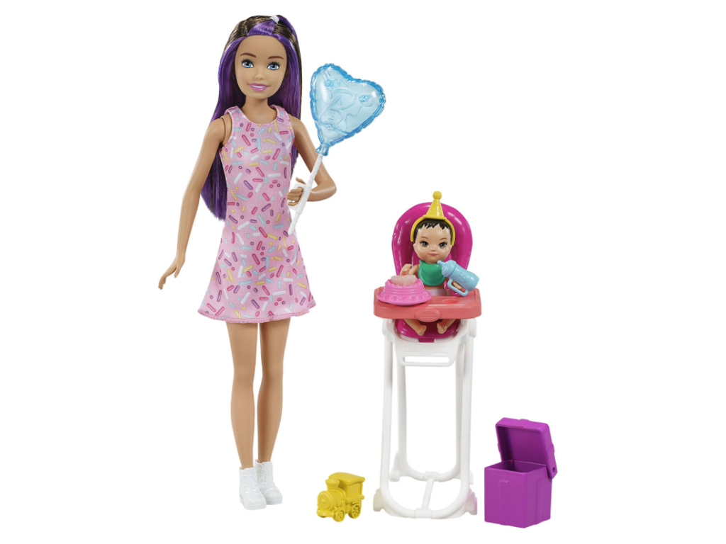 Barbie Skipper Babysitters Inc Dolls and Playset - Brunt/lilla hår