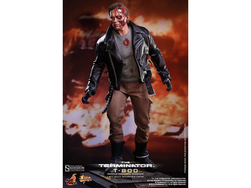 Terminator Movie Masterpiece Action Figure 1/6 T-800 Battle Damaged 32 cm fra Hot Toys