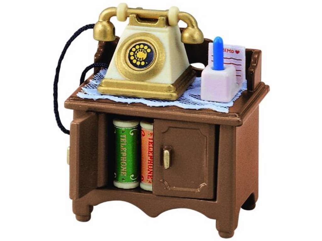 Telefonskab med telefon fra Sylvanian Families