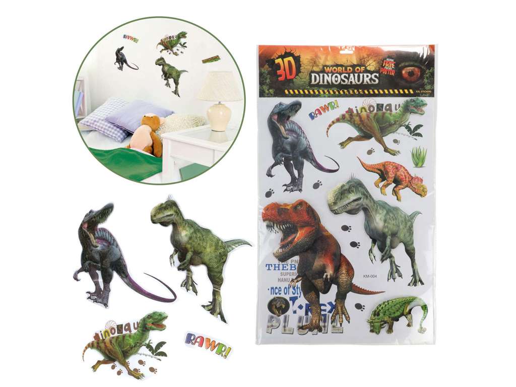 Dinosaur XXL væg klistermærker