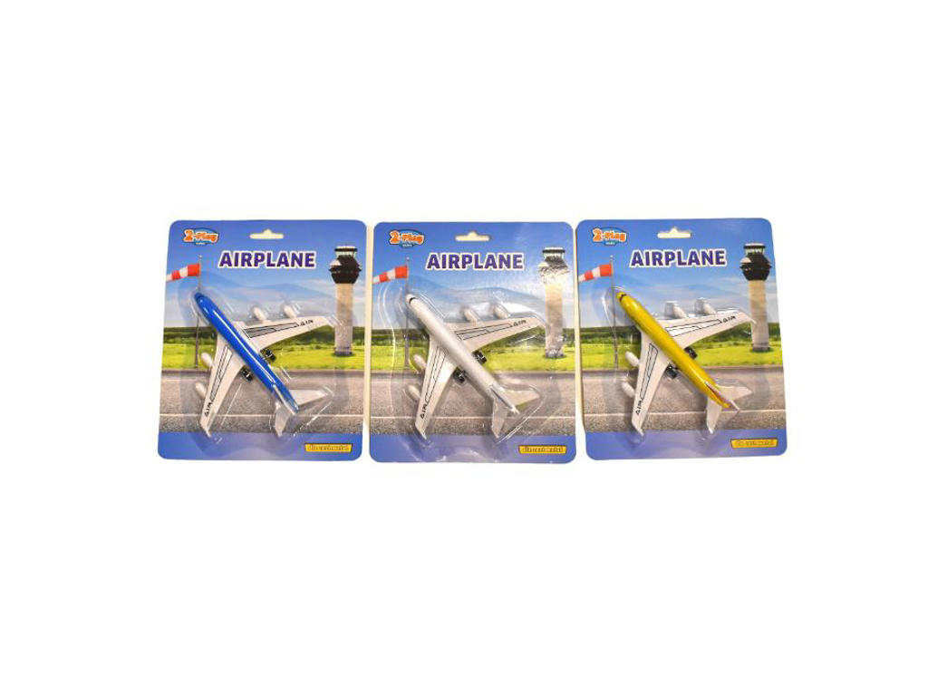 1 stk. Metal fly m/pull back 14cm - 3 assorteret