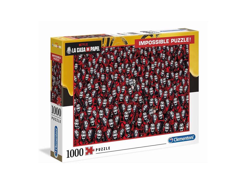 Money Heist Impossible puslespil med 1000 brikker - Mask