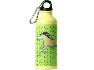 Drikkedunk i aluminium med hest