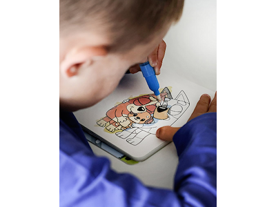 Bluey magisk bog m/vand pen. +3år