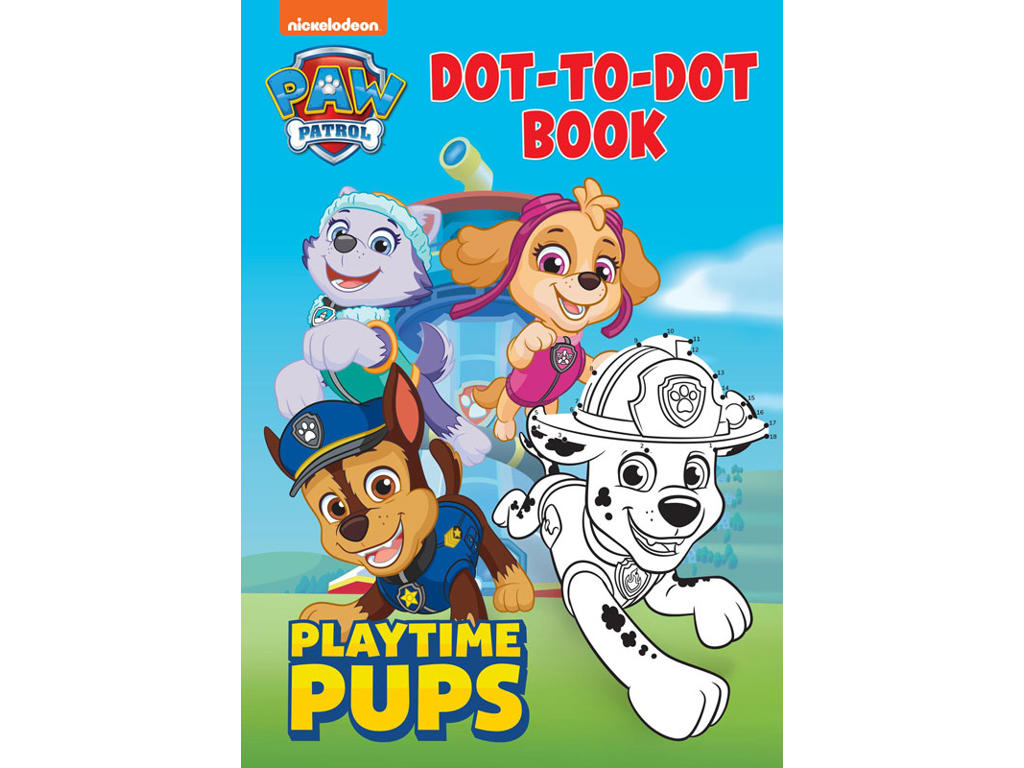 Paw Patrol prik-til-prik malebog