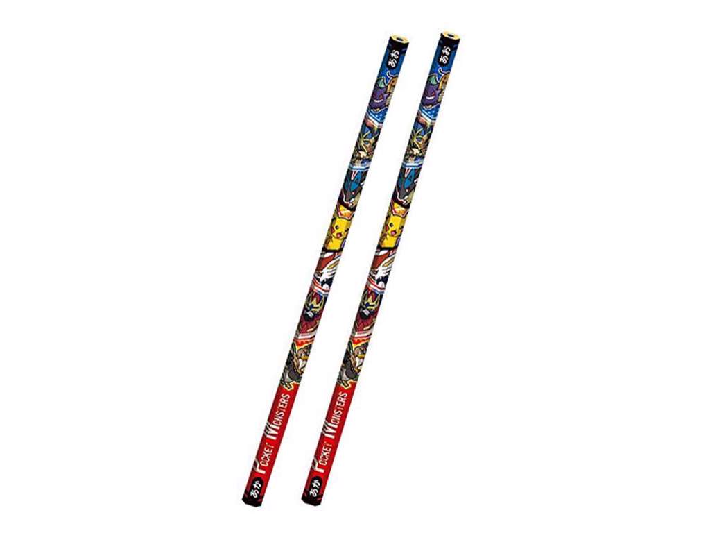 2-pak blyanter fra Japan med Pokemon - Pocket Monsters blå