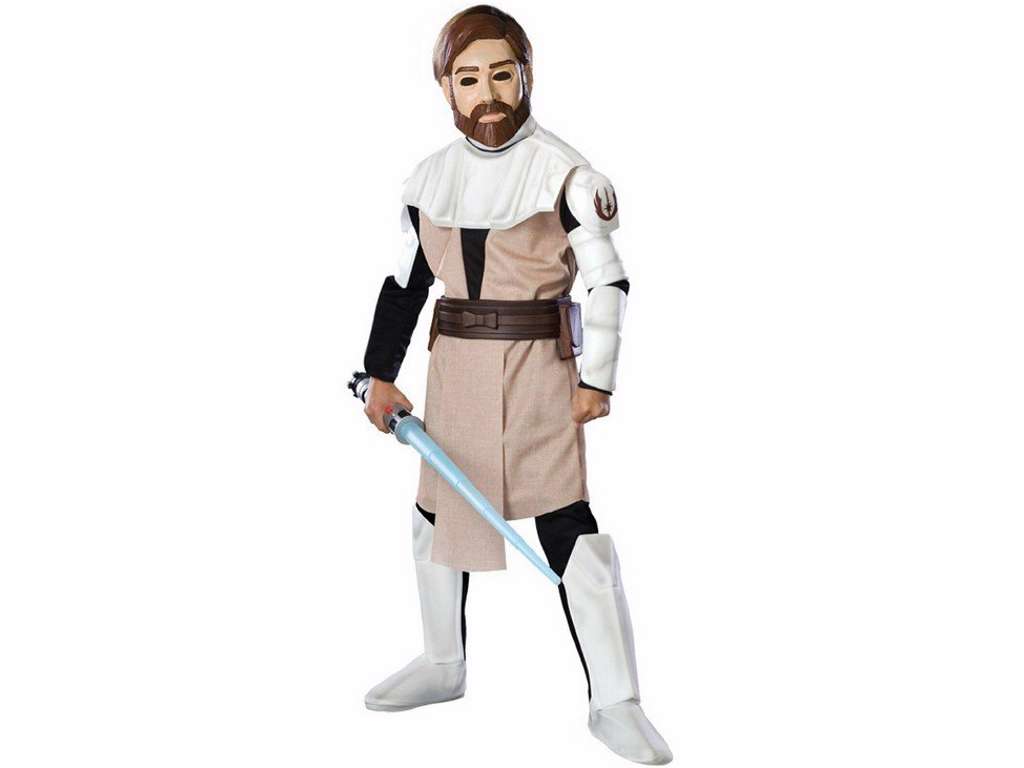 Obi-Wan Kenobi kostume (med maske) fra Star Wars 3-4 år