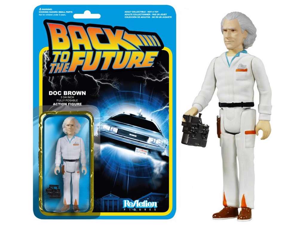 Back To The Future "ReAction" action figur Doc Brown 10 cm fra Funko