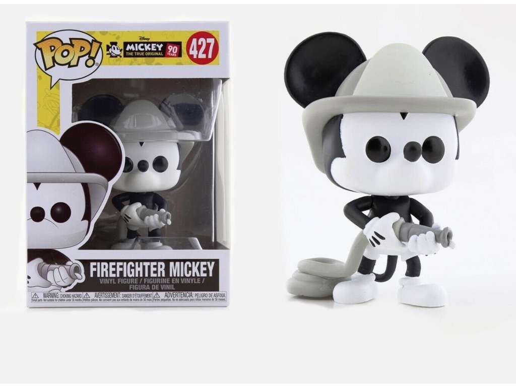 Mickey Mouse 90th Anniversary POP! vinyl figur af Firefighter Mickey på 9 cm