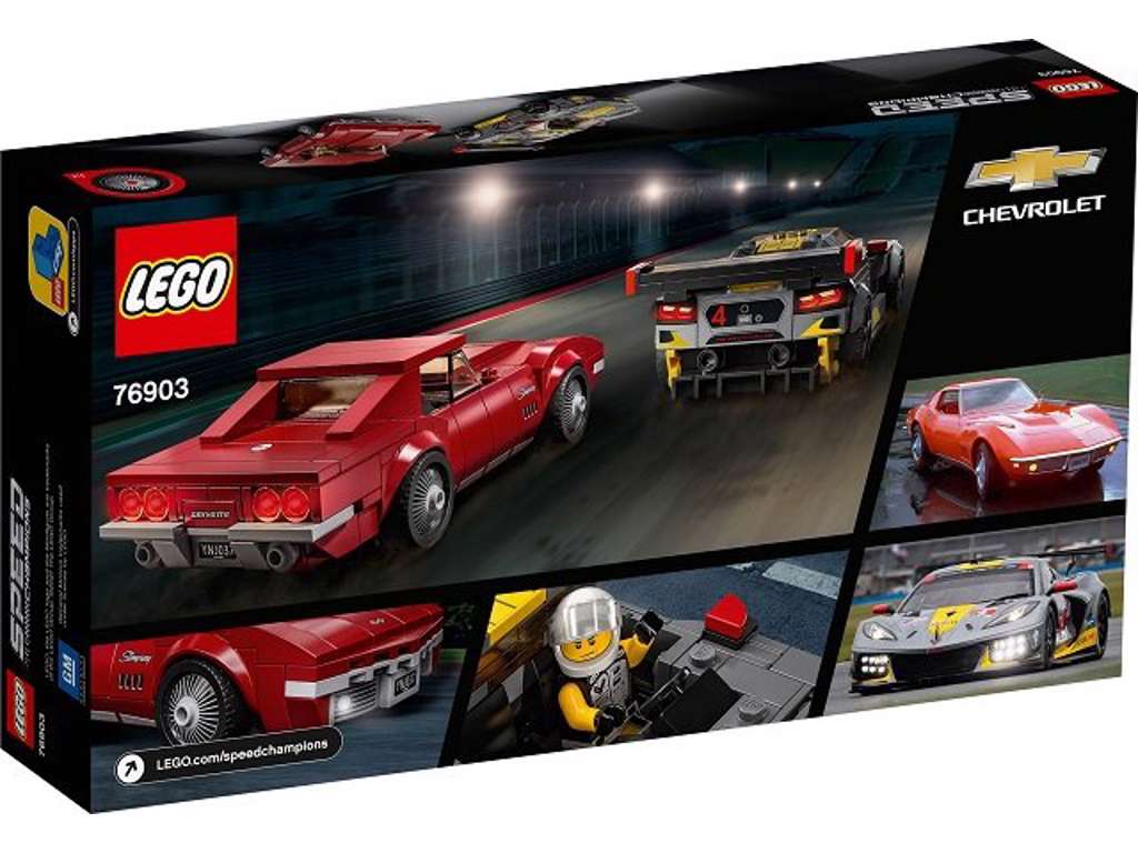 Lego Speed Champions - Chevrolet Corvette C8.R-racerbil og 1968 Chevrolet Corvette - 76903