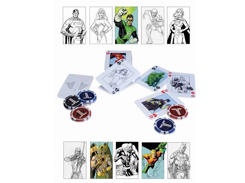 DC Comics Justice League pokersæt