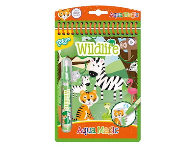 Dyreliv vandmalebog 5 sider  m/pen, +3år