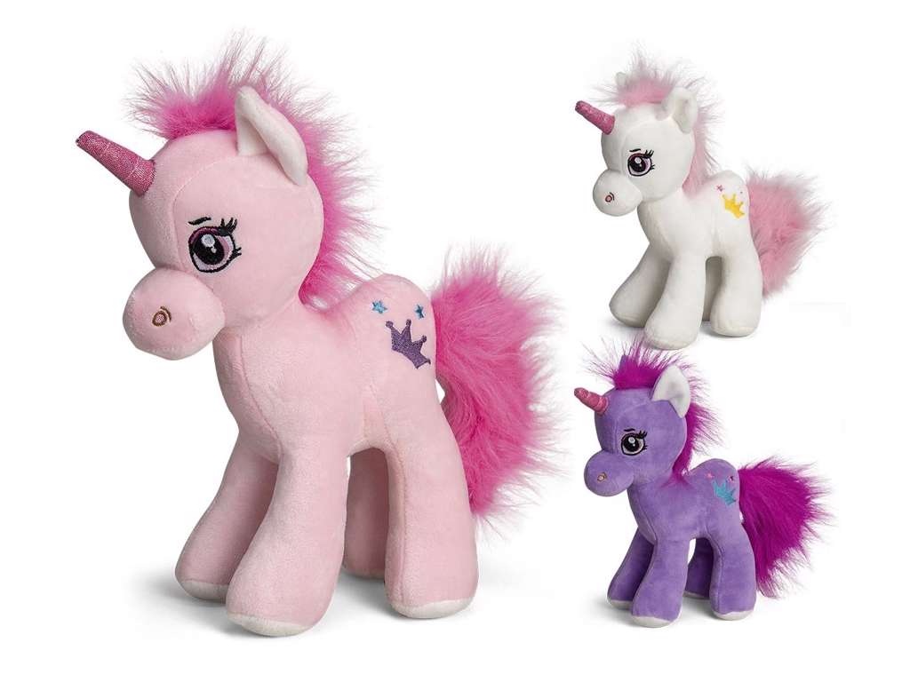 Enhjørning bamse på 26 cm