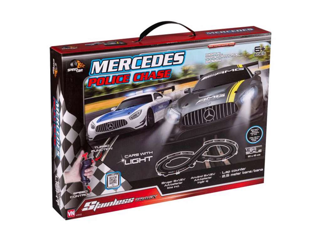Mercedes politijagt 8-tals racerbane 1:64
