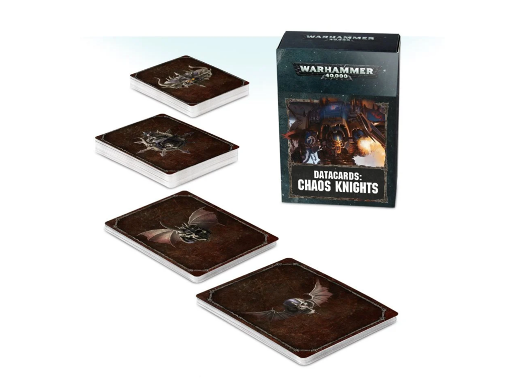 Datacards: Chaos Knights - Regler til Chaos Knights Warhammer 40.000 i kortform
