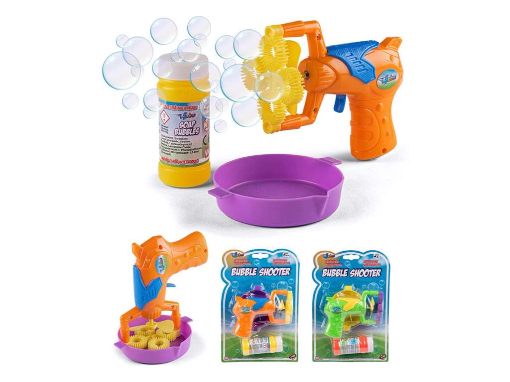 Sæbeboblepistol til batterier fra 4-Kids