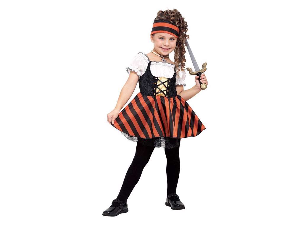 Pige Pirat kostume 3-4 år
