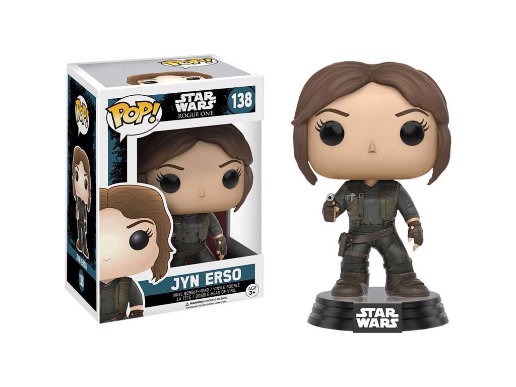 Star Wars Rogue One POP! vinyl Bobble-Head figur af Jyn Erso på 9 cm