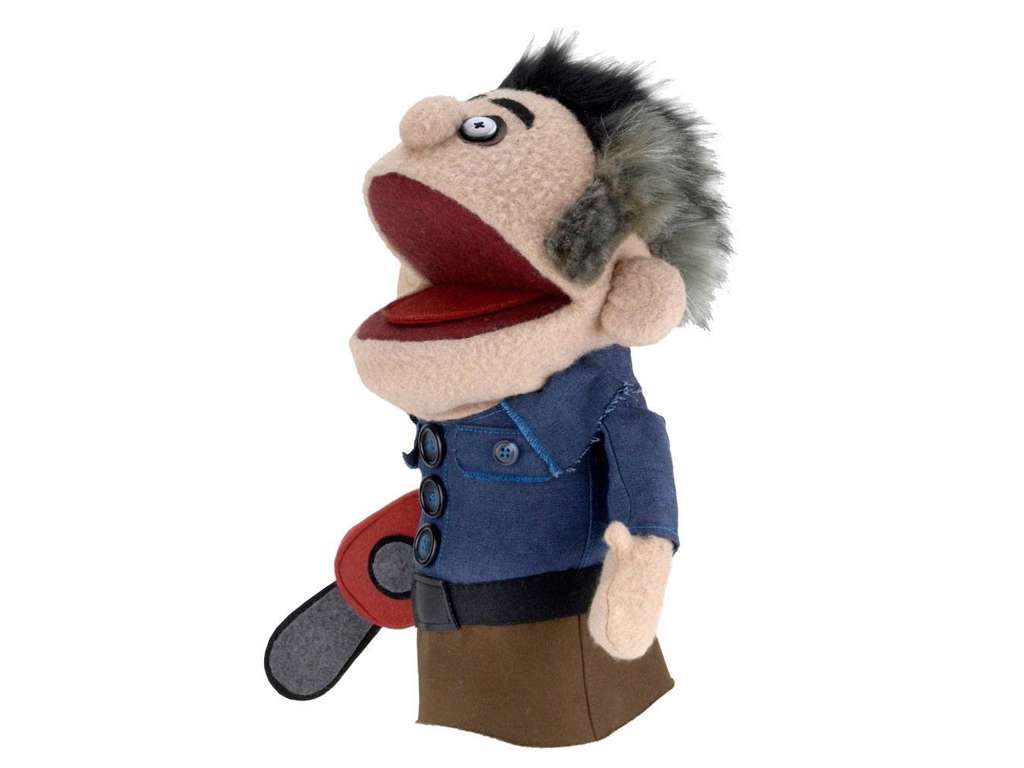 Ash vs Evil Dead hånddukke med Ashy Slashy på 38 cm