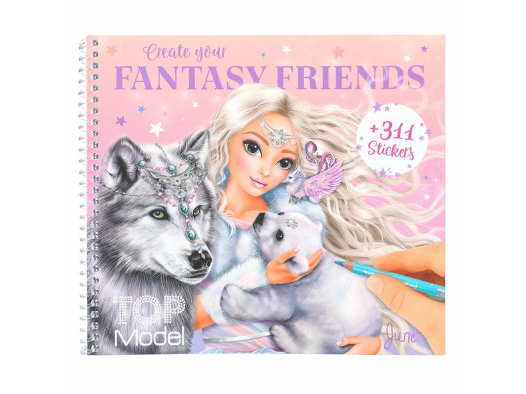 Top Model fantasivenner klistermærke- og aktivitetsbog