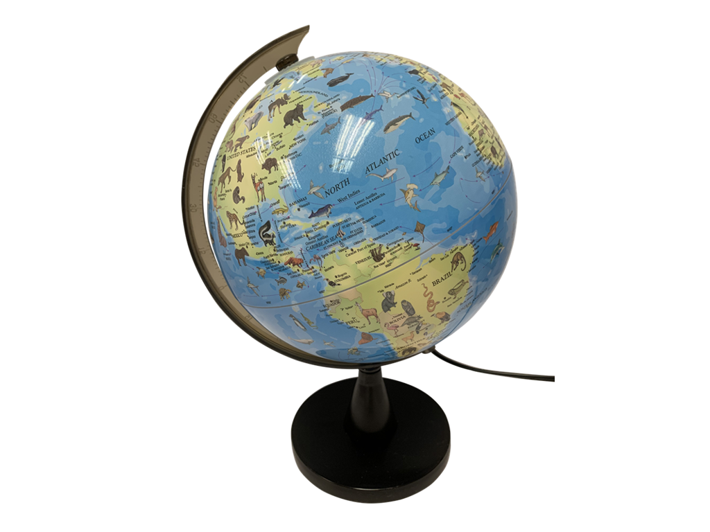 Globus med dyr og lys