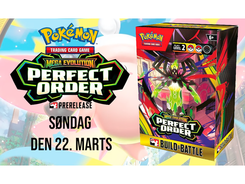 Pokémon Mega Evolution Perfect Order Prerelease Build Battle - Søndag 22/03 klokken 14:30