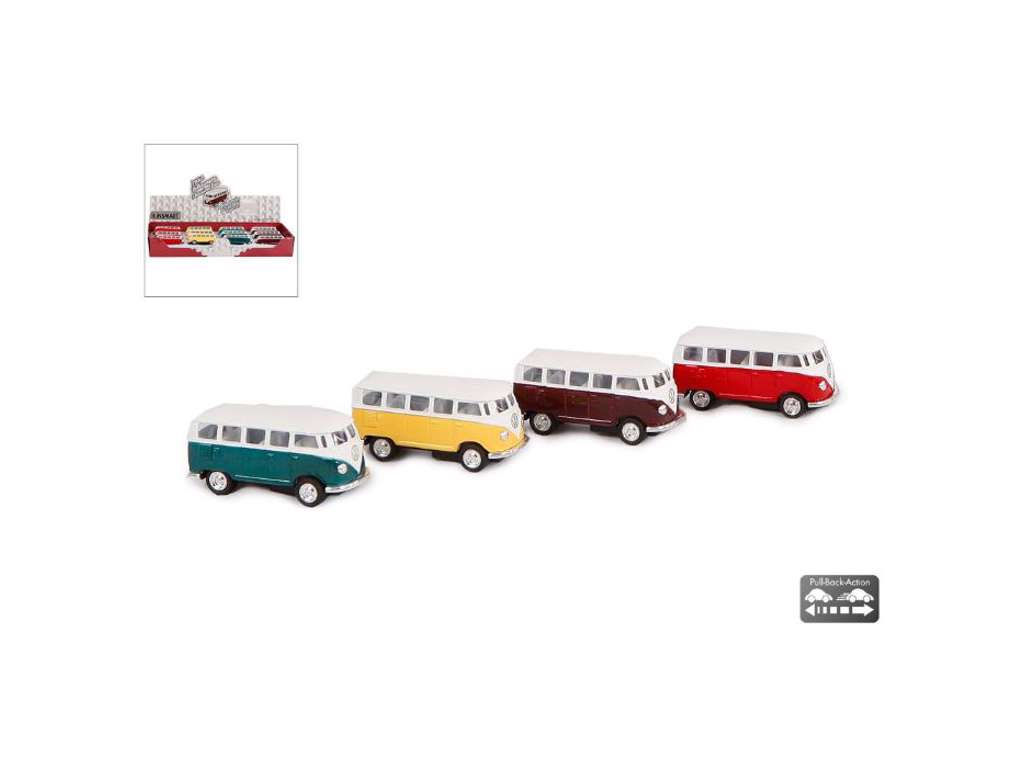 VW Bus 1:64 die cast med pull back