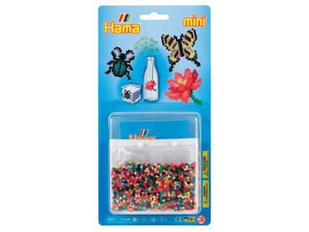 Hama Mini Perler Stiftplade + Perler m/ blomst - 5513