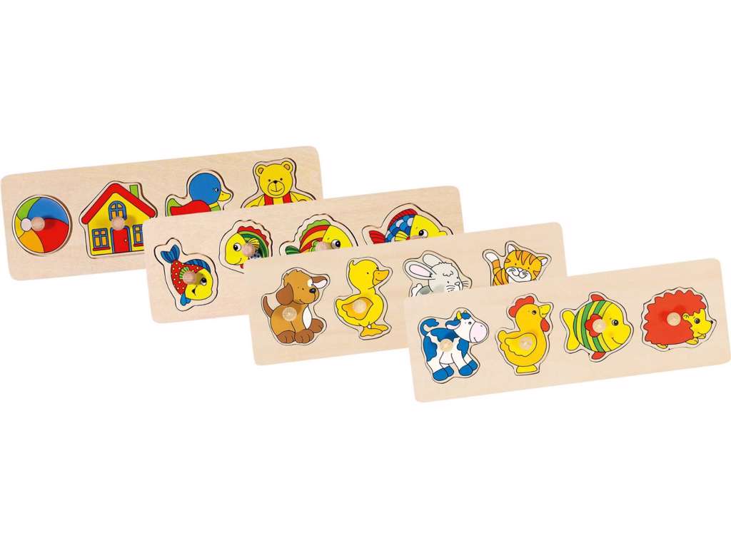 Træpuslespil - 4 brikker