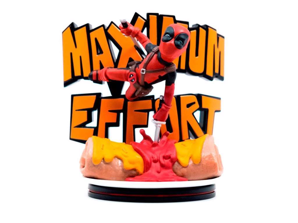 Marvel Q-Fig MAX diorama af Deadpool Maximum Effort på 14 cm