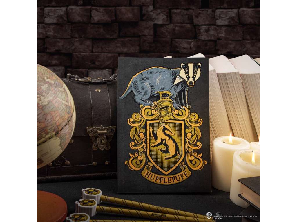 Notesbog Hufflepuff med 128 sider Harry potter fra Cinereplicas