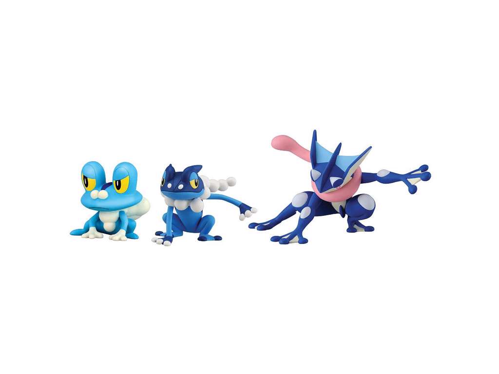 Pokémon figurer - Froakie / Frogadier / Greninja