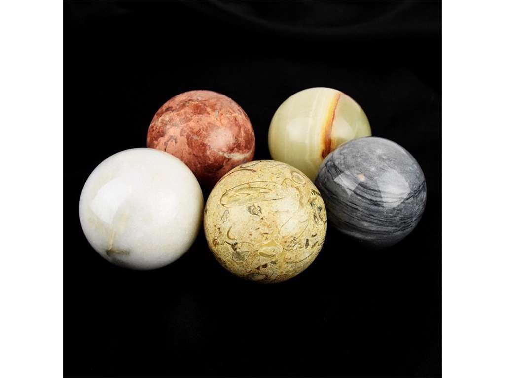 Naturstens kugler - 5 cm