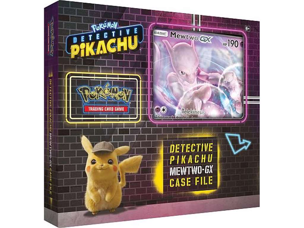 Detektiv Pikachu Mewtwo-GX sagsmappe pokemonkort